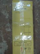 Chrome Plated Steel Tube and a Glass Corner Rack