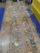 *Four Goldfish Bowls and Five Large Decorative Gla