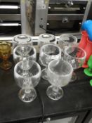 *Eight Large Ice Cream Sundae Glasses