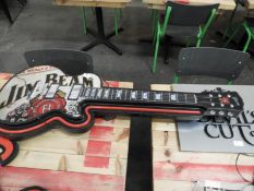 *Jim Beam Illuminated Guitar Sign