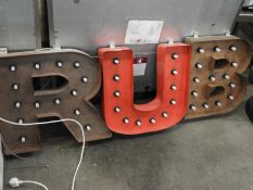 *Rub Illuminated Sign