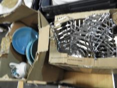 *Box Containing Stainless Steel Toast Racks, etc.