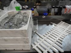 *Box of Aspol Branded Glass and Assorted Ice Cream