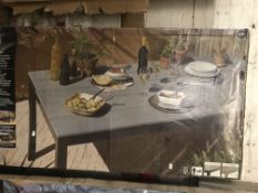 *Grace Classic Dining Table with Simulated Wood Gr