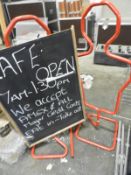 *Two Shaped Advertising Boards