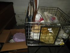 *Chrome Dump Basket Containing Assorted Cake Decor