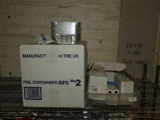 *Assorted Till Rolls, Foil Containers Etc