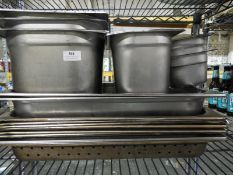 *Fifteen Stainless Steel Bain Marie Inserts (Vario