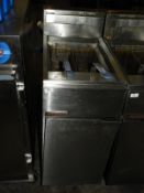 *Fast Fry Stainless Steel Gas Fired Two Basket Sin