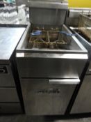 Imperial Floor Standing Gas Fired Single Compartment Two Basket Fryer