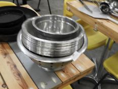 *Twenty Three Stainless Steel Bowls and a Colander