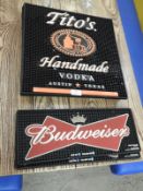 *Budweiser & Tetos Drip Mats