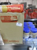 *Box Containing Digestive Biscuits and Six Tubs of