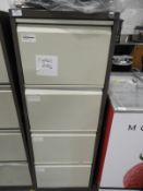 *Four Drawer Foolscap Filing Cabinet (Coffee & Cre