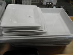 *Assorted White Serving Dishes, etc.