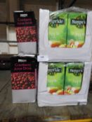 *24x1L of Apple Juice and 8x1L of Cranberry Juice