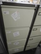*Four Drawer Foolscap Filing Cabinet (Coffee & Cre