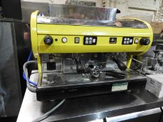 Martin Carwardine Two Head Espresso Coffee Machine with Knockout Draw and Griner