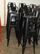 *Fourteen Black High Seat Barstools