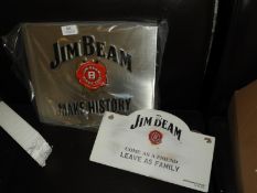 *Jim Beam Illuminated Slot Sign