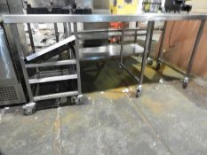 *Stainless Steel Mobile Preparation Unit with Unde