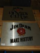 *Two Jim Beam Illuminated Signs