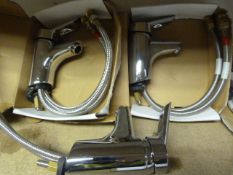 Three Bulldog Thermostatic Basin Mixers