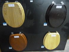 *Four Toilet Seats (Beech Effect, Mahogany Effect,