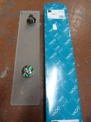 Vado Frosted Glass Shelf with Chrome Brackets