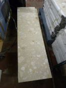 *Composite Polished Stone Effect Hearth 137x36cm