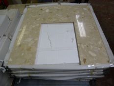 *Composite Polished Stone Effect Fire Place