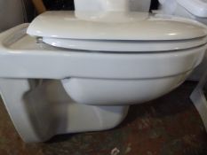 *Wall Mounted White Toilet