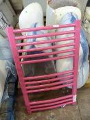 *Small Wall Mounted Dark Pink Radiator