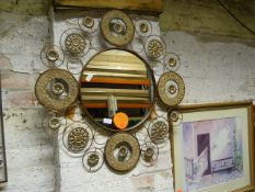 *Round Framed Mirror