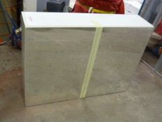 *Wall Mounted Cream Bathroom Cabinet 100x72x24