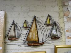 *Metal Wall Art - Sailing Boats