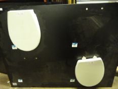 *Two White Toilet Seats