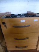 *Set of Three Office Drawers