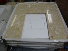 *Composite Polished Stone Effect Fire Place