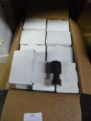 Box of 29 Chrome & Rubber Door Stops