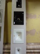 *Small White Glass Hand Basin, Large White Glass S