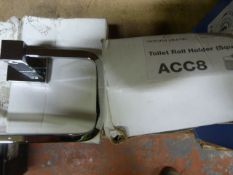 Four Victoria Plumb ACC8 Square Toilet Roll Holder