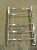 *Small Wall Mounted Chrome Radiator with Five Rails