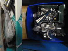 Box of Stainless Steel Bathroom Fittings Including