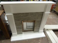 White Fireplace and Hearth