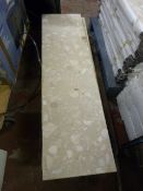 *Composite Polished Stone Effect Hearth 137x36cm