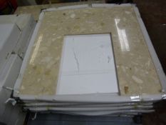 *Composite Polished Stone Effect Fire Place