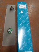 Vado Frosted Glass Shelf with Chrome Brackets