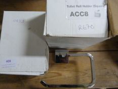 Two Victoria Plumb ACC8 Square Toilet Roll Holders