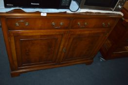 Walnut Effect Two Door, Two Drawer Sideboard